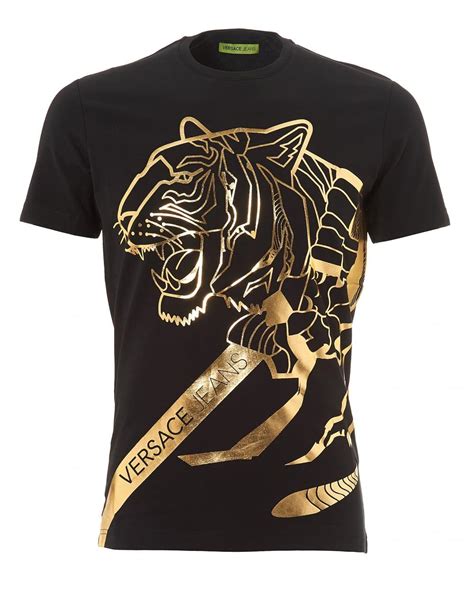 versace jeans palm tiger t-shirt|versace jeans couture.